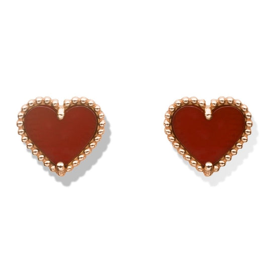 Red heart earring