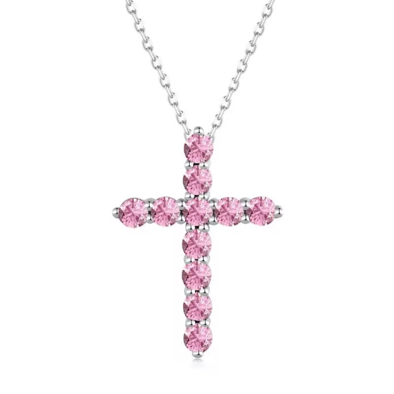 Cross diamond necklace