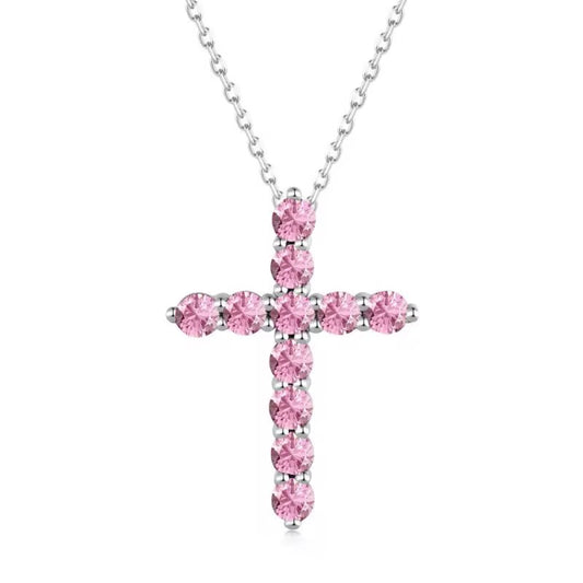 Cross diamond necklace