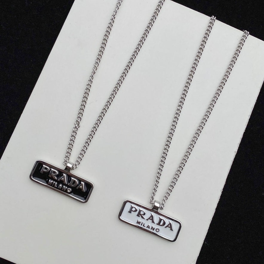 P silver necklace