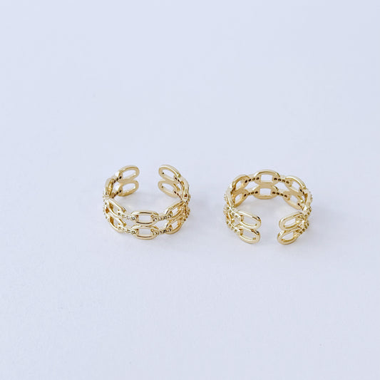 Double gold ring