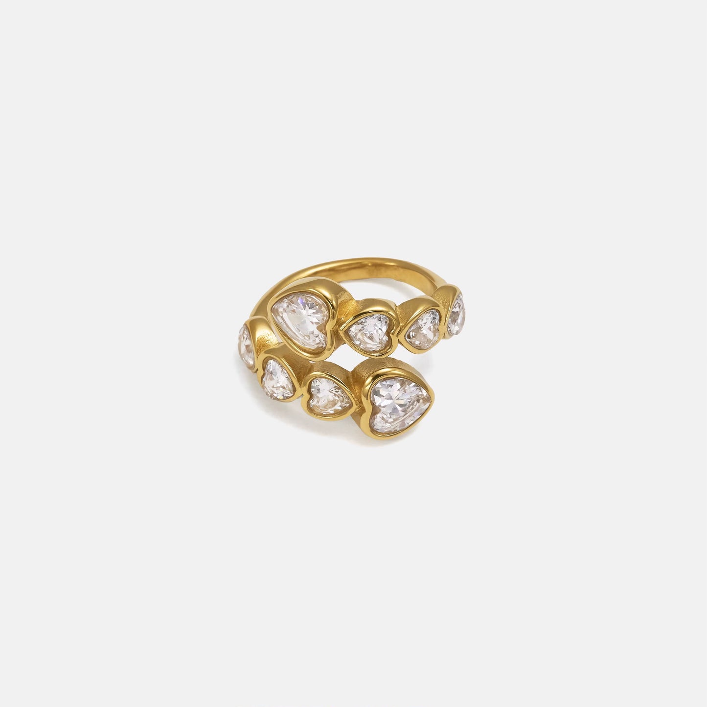 White heart ring