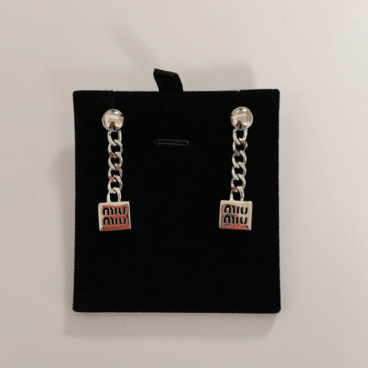 MIU silver  earring