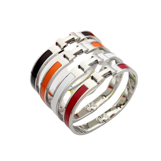 H THIN SILVER BRACELET - MARO JEWELRY