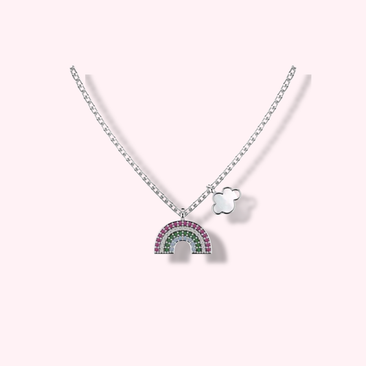 RAINBOW SILVER NECKLACE