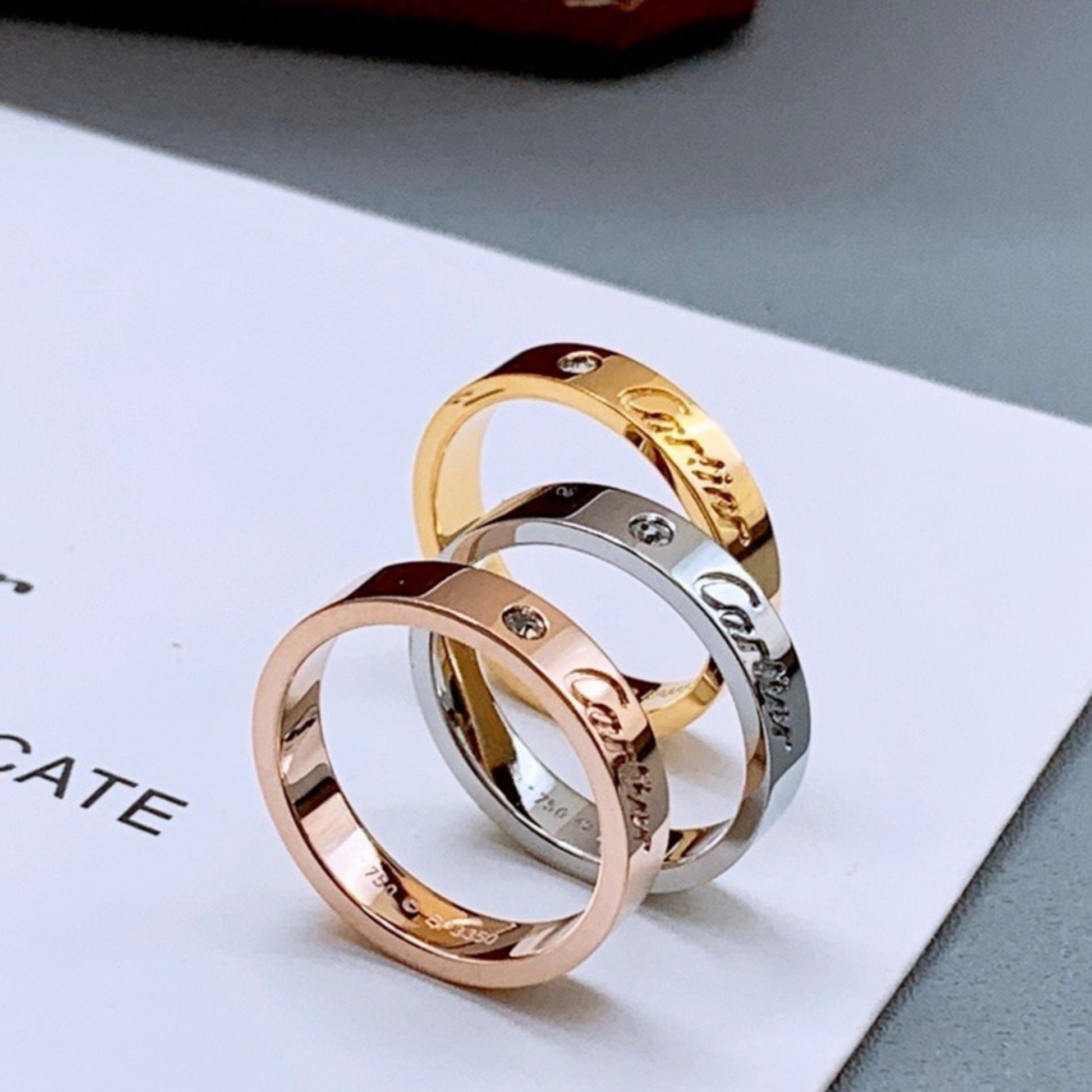 C Mini Diamond Ring - MARO JEWELRY