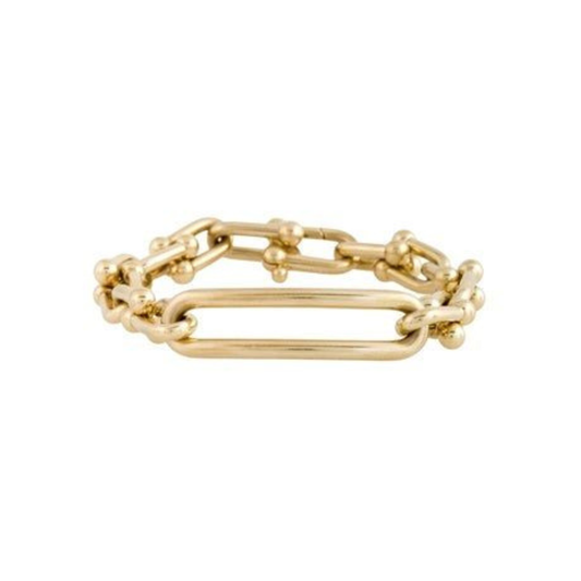 Bold Link Gold Bracelet