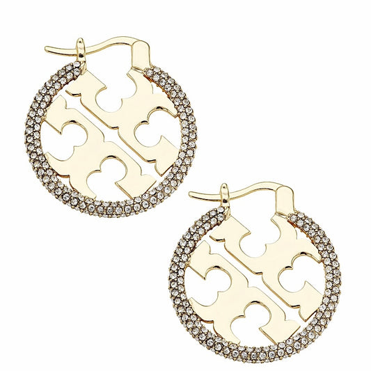 Elegant gold hoops with bright polished finish
