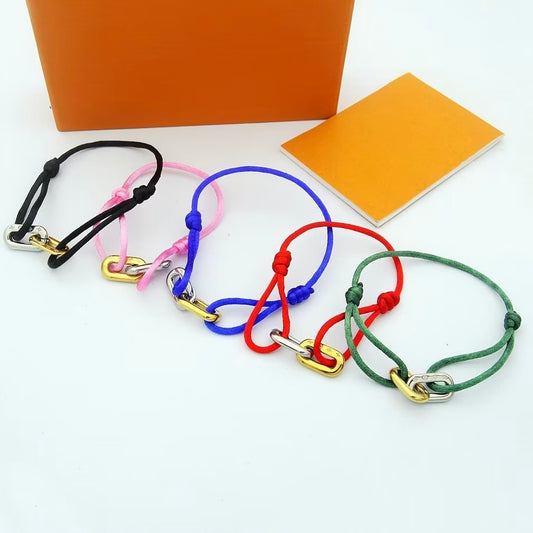 LV GOLD&SILVER LOGO BRACELET