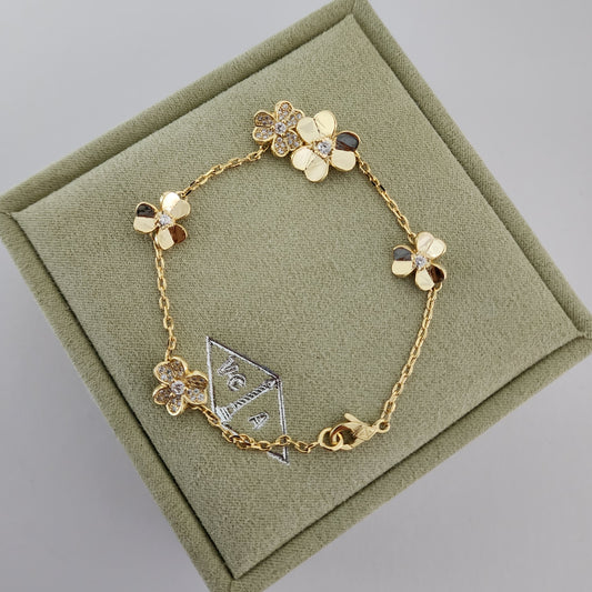 FLOWERS GOLD BRACELET